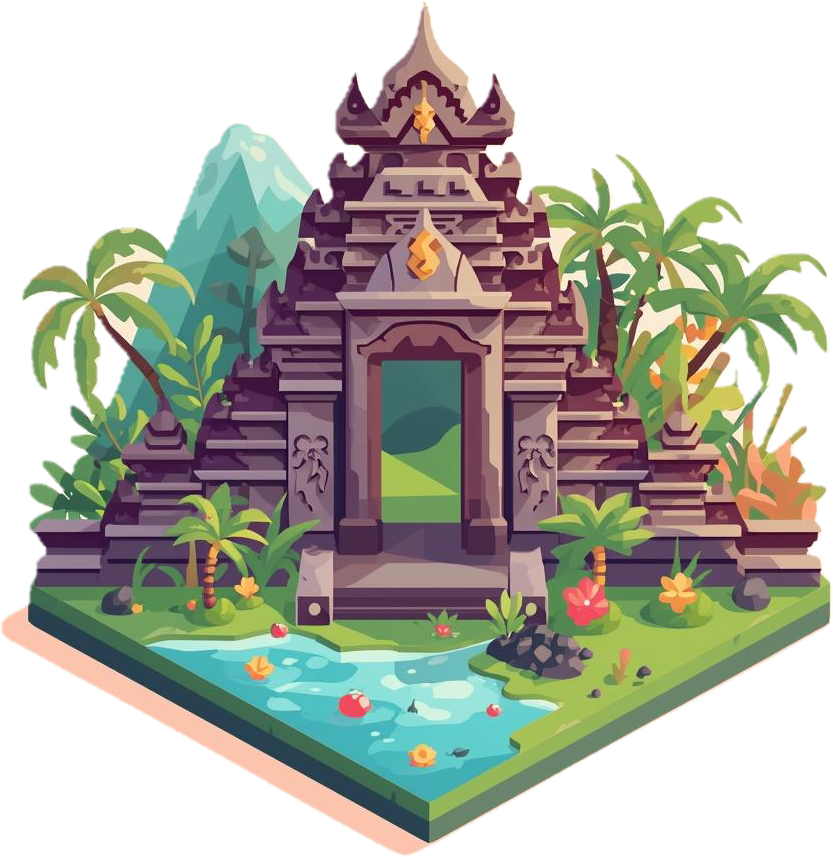 3d icon for bali