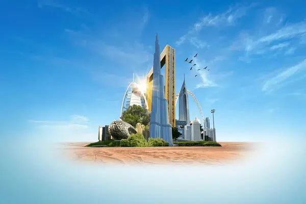 dubai-city-on-hand-3d-600nw-2668827875